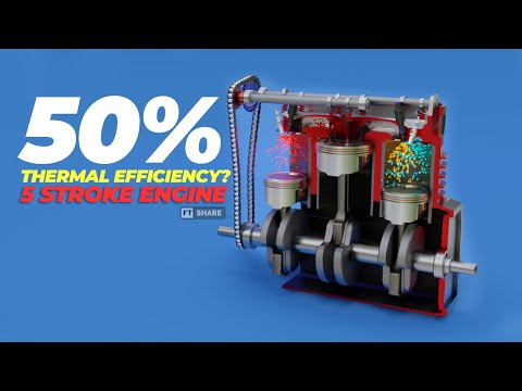 Do More Strokes Mean Better THERMAL EFFICIENCY?!! - 5 STROKE ENGINE