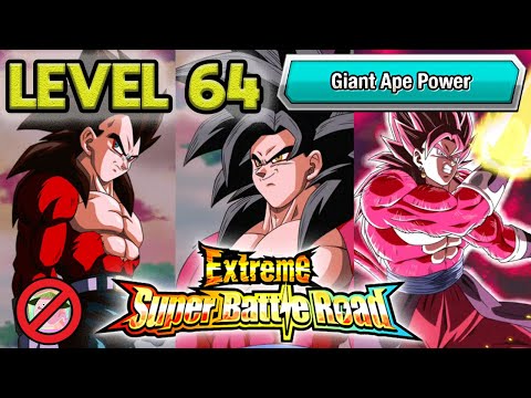 EXTREME SUPER BATTLE ROAD LEVEL 64: GIANT APE POWER (NO ITEMS) Dragon Ball Z Dokkan Battle