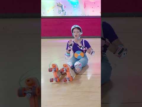 Blippi & Meekah Practice Falling in  Roller Skates #shorts #skating