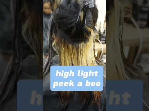 Highligt Peekaboo - Violet Beige | Newance by Topchic #goldwell #haircolor #newancebytopchic