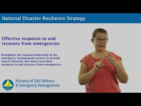 National Disaster Resilience Strategy - Effective response to and recovery from emergencies