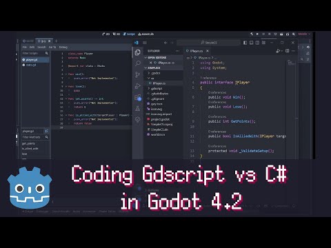 Coding C# vs Gdscript in Godot 4 ~ Example Differences, Advantages & Disadvantages