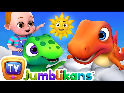 Sky Song Nursery Rhyme with Jumblikans Dinosaurs - ChuChuTV Toddler Learning Videos