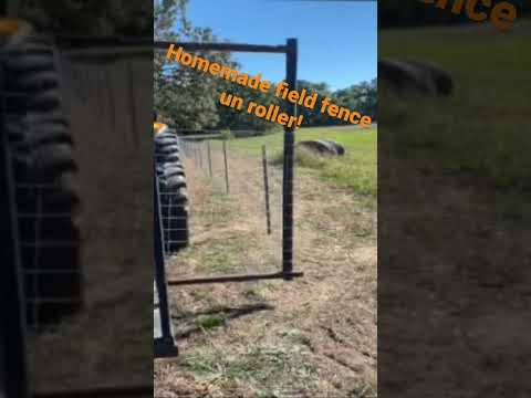 Field Fence Unroller- Homemade by 4M Ranch