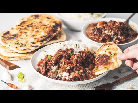 Super delicious! Indian spices beef curry & yogurt fermentation-free scones, beef stew 30 minutes to