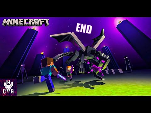 Defeating the Ender Dragon in Minecraft FT Jassu