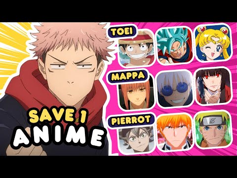 Save 1 ANIME for each ANIME STUDIO 🔥 ANIME QUIZ