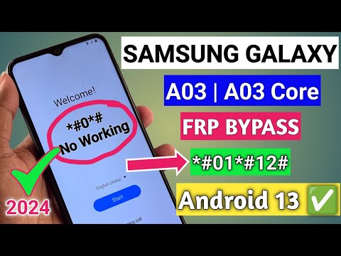 Samsung A03 Core Android 13 Frp Bypass Without Pc | Without Activity Manager New Method 2024 April