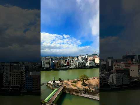 Timelapse of Fukuoka City during a rare snow flurry. Caught it while filming my ramen video 🍜