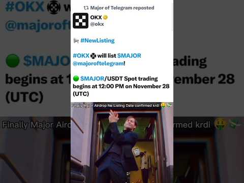 Major Airdrop Ne Listing Date confirmed krdi / Major Airdrop Listing Date confirmed 28 November 🤑💸