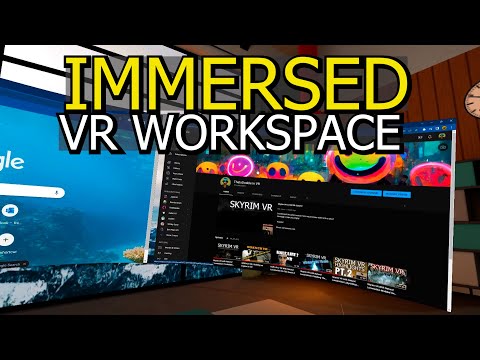 Immersed VR Workspace | Recorded with New Quest 2 V44 Recording Settings