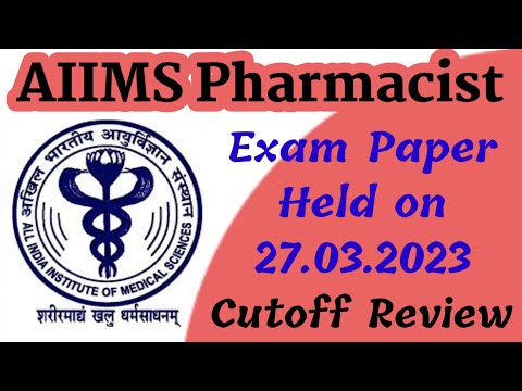 AIIMS Pharmacist Exam Paper 2023 || AIIMS Pharmacist Cutoff || Aiims Pharmacist Merit #aiims_exam