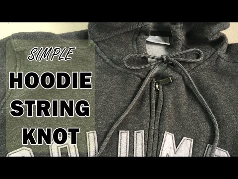 How To Tie Simple Hoodie String  | Hoodie String  knot |Tutorial For Knots|Tie A Lace |Tie a jacket