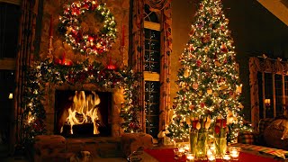 2 Hours of Classic Christmas Songs with Fireplace and Beautiful Christmas Background