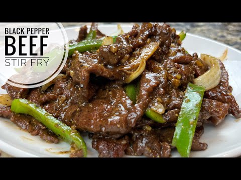 Black Pepper Beef Stir Fry Recipe | Simple  Peppery, Juicy And Tender Beef Stir Fry