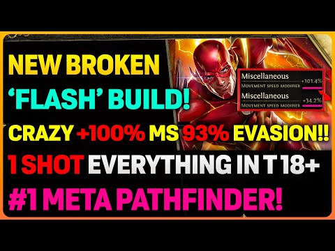 NEW AMAZING Pathfinder 'Flash' Build! | 100% MS + 93% Evasion = 1 SHOT TIER 18+ MAPS!