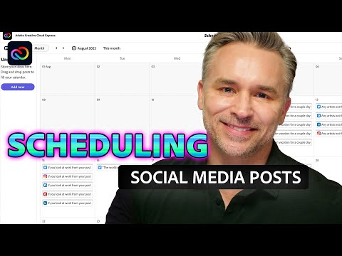 Scheduling Social Media Posts Using Adobe Express