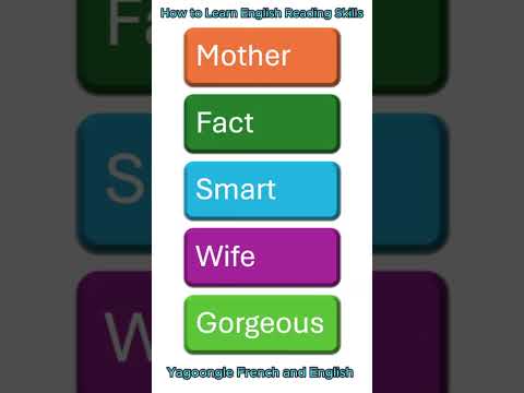 How to Learn English Reading Skills #mother #smart #wife