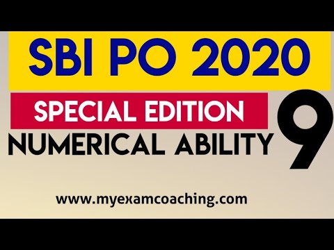 #sbipo2020 #ibps #ssc SBI PO SPECIAL EDITION NUMERICAL ABILITY