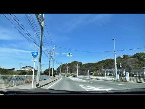 Japan National Route501 → Japan National Route389🛣️4K/60p drive from Kumamoto Uto to Fukuoka Omuta