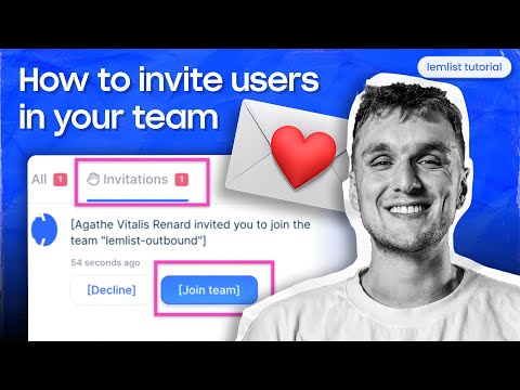 How to invite users in your team [lemlist tutorial]