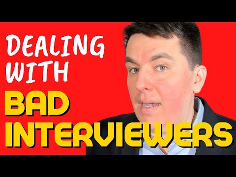 How to deal with the INEVITABLE lousy job interviewer!