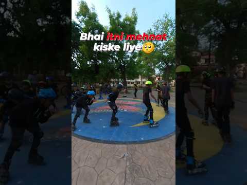 bhai itni mehnat kiske liye #skating #reaction #vairal #balurghat #skatinggirltamanna #skating