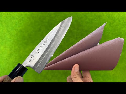 Easy Way To Sharpen A Knife Like A Razor Sharp ! Great Tools