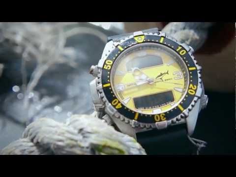 CHRIS BENZ Divingwatches SHARK PROOF Test (Great white attacks SHARK PROOF dive watch!)