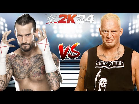 WWE 2K24 CM PUNK VS. THE SANDMAN EXTREME RULES MATCH FOR THE ECW HEAVYWEIGHT CHAMPIONSHIP BELT!