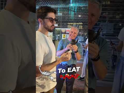 Eating Scorpions at the Chinatown Night Market - Street Food Bangkok Thailand