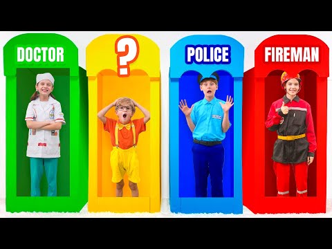 Eva and Friends show Professiones Jobs and Occupations for Kids