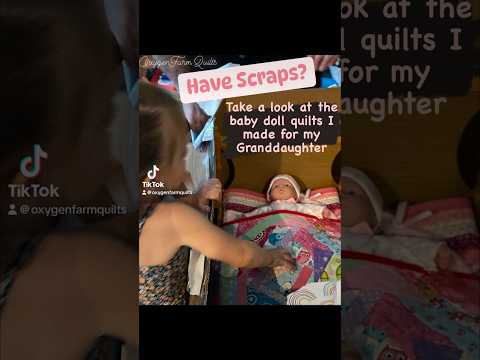 Scrappy Baby Doll Quilts, Quilt as You Go, Quick Present, Fabric Scrap Technique #quilting #sewing