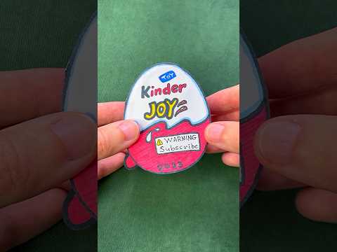 DIY Kinder Joy with Paper | Paper Craft Ideas #shorts #papercraft