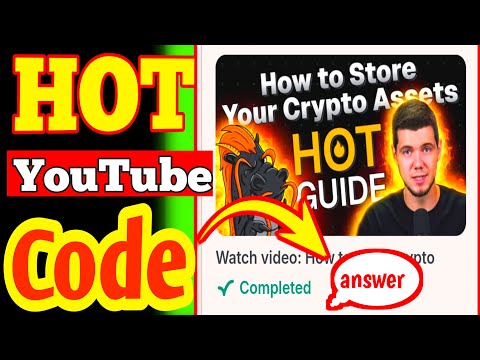 Hot wallet New video code|How to store your crypto Assets?|Hot wallet today new video code