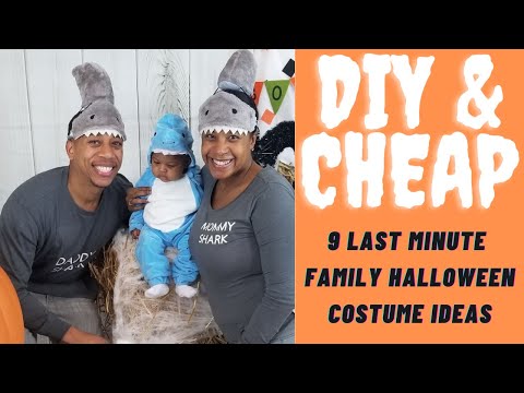 Cheap DIY Family Halloween Costume Ideas with Instructions | Last Minute Family Halloween Costumes