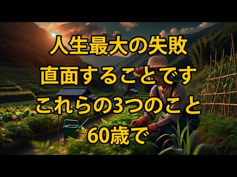 人生における最大の失敗は、60歳でこれら3つの問題に直面することです! 老後に考えさせられる真実