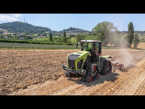 The first Claas Xerion 5000 Trac TS in Italy 🇮🇹 | Demo Tour