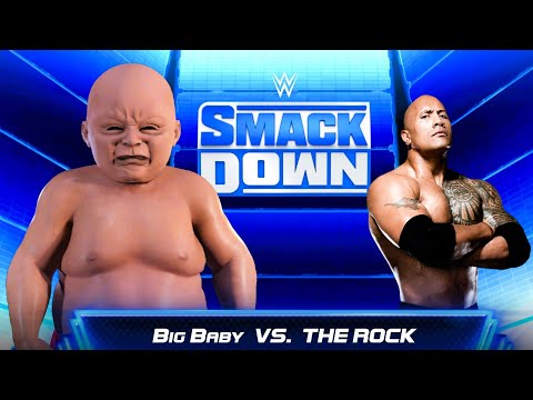 LIVE WWE Match Big Baby Vs The Rock | Baby Is Back | WWE Raw Fight Live Part 177