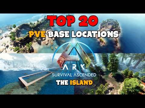 ARK Survival Ascended: TOP 20 PVE Base Locations | The Island