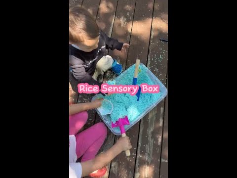 Rice Sensory Box for Kids 👐