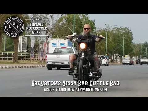 Honda Shadow 600 in Thailand | R9Kustoms Sissy Bar Bag