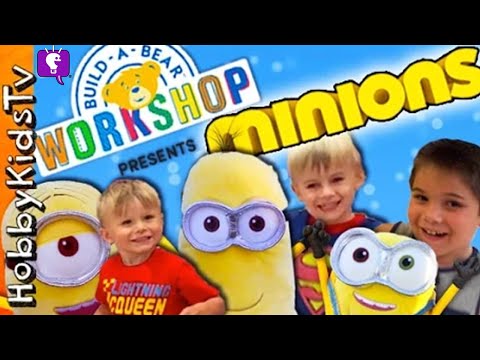 Minion Build a Bear with HobbyFamilyTV