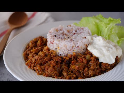 【トマトの水分だけで作る♡やみつきドライカレー】「風味豊かなカレーです♪」「まるめし」 |  Japanese Dry Curry