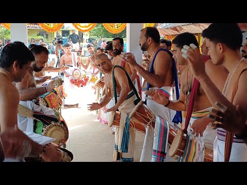 മഞ്ഞപ്ര ആറാട്ട് പഞ്ചവാദ്യം :- പതികാലം തിമില താളവട്ടം & തീര് - അയലൂർ അനന്തനാരായണ ശർമ്മ.#thimila