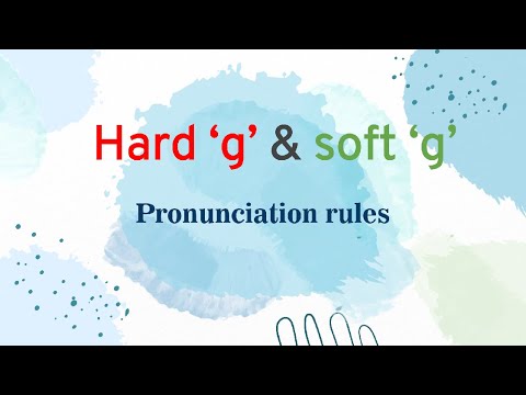 Hard g and soft g | Pronunciation rules | 'Giant in a garden' rule | Easy way for kids to remember