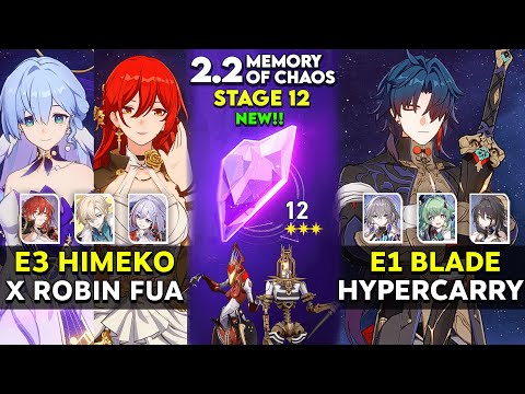 E3 Himeko x E0 Robin FUA TEAM & E1 Blade Hypercarry | MOC 12 v2.2 | Honkai Star Rail.