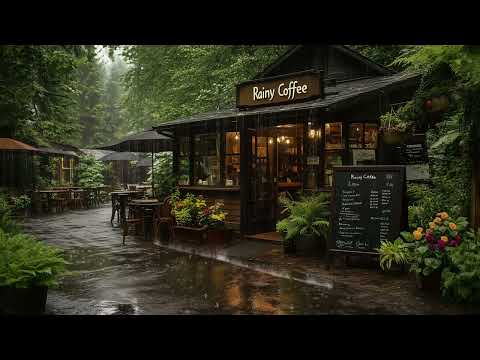 Pause at the Café to Escape the Rain - Relax in the Comfort of a Rainy Ambience | Rain Sounds