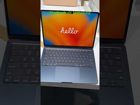 Unboxing macbook air m2 !! #apple #macbook