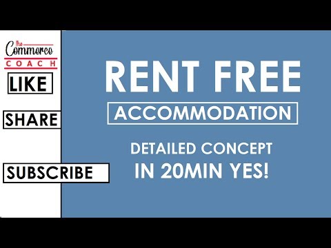 Rent Free Accommodation - Salary Income tax | B.com |CA inter | CMA inter|CS exe.|The commerce coach